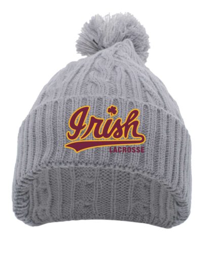 O'Dea Lacrosse Grey Embroidered Pom Hat
