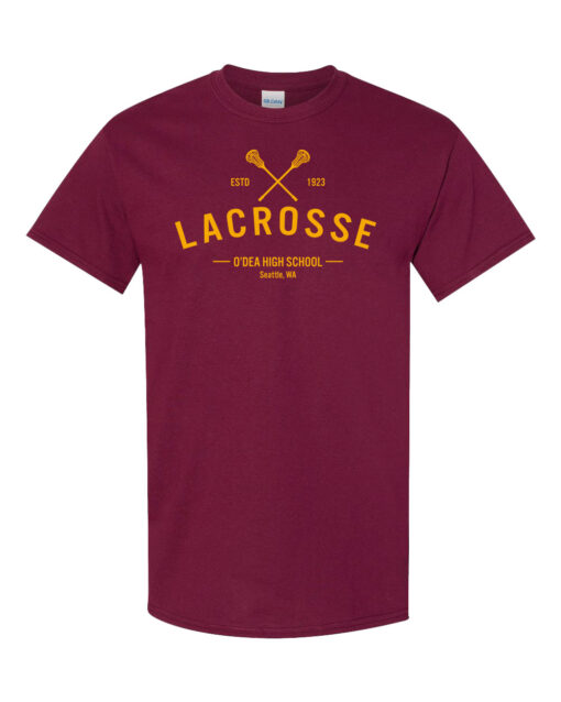 O'Dea Lacrosse Maroon T-Shirt